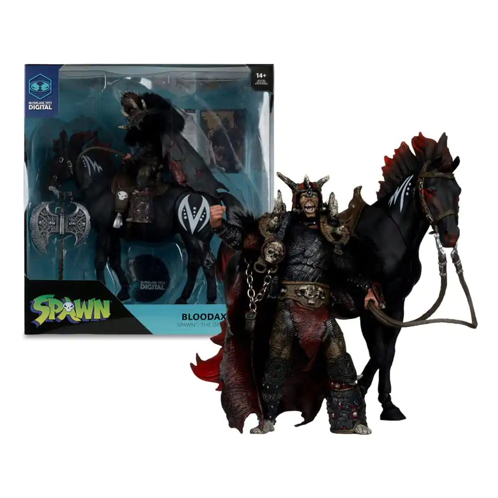 Spawn Action Figure 2-Pack Bloodaxe z koniem (Spawn: The Dark Ages) 18 cm zdjęcie produktu
