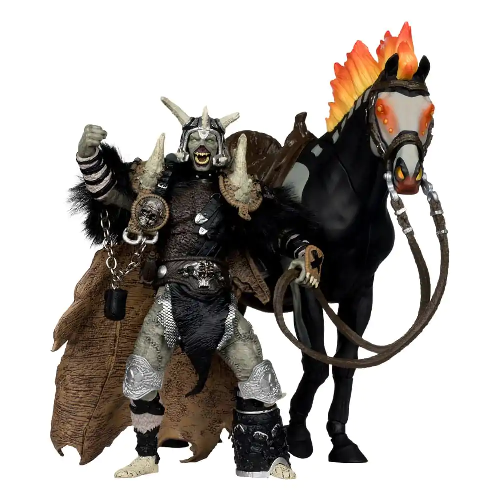 Spawn Figurka Akcji Bloodaxe with Horse (Spawn: The Dark Ages) (McFarlane Toys 30th Anniversary) (Gold Label) 18 cm zdjęcie produktu