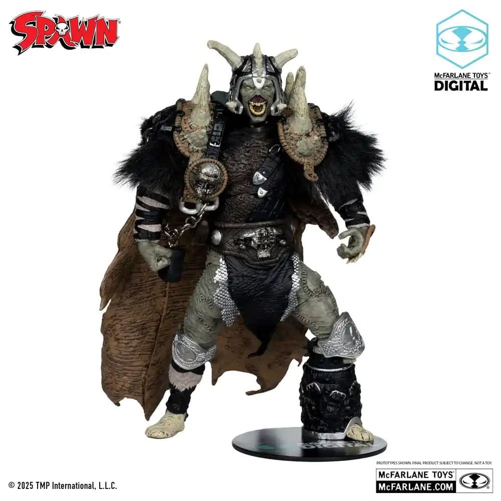 Spawn Figurka Akcji Bloodaxe with Horse (Spawn: The Dark Ages) (McFarlane Toys 30th Anniversary) (Gold Label) 18 cm zdjęcie produktu