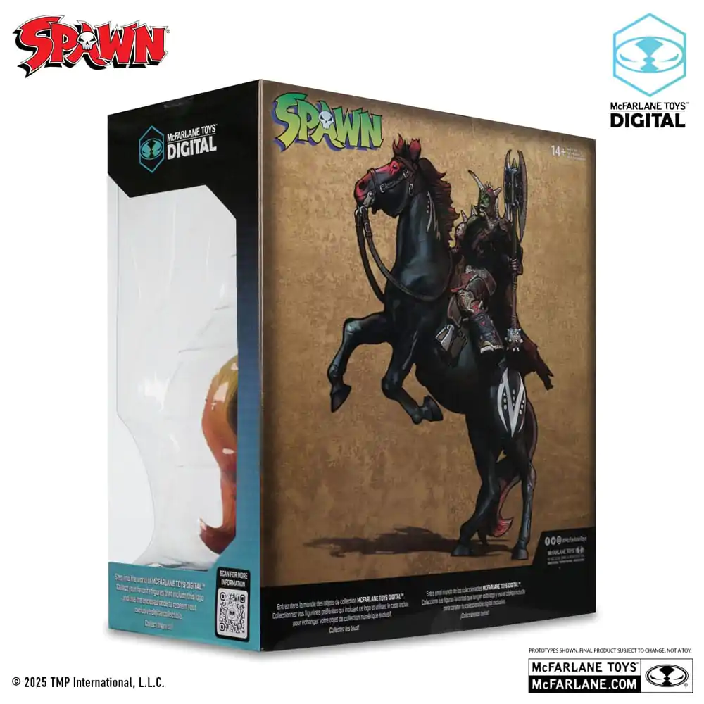 Spawn Figurka Akcji Bloodaxe with Horse (Spawn: The Dark Ages) (McFarlane Toys 30th Anniversary) (Gold Label) 18 cm zdjęcie produktu