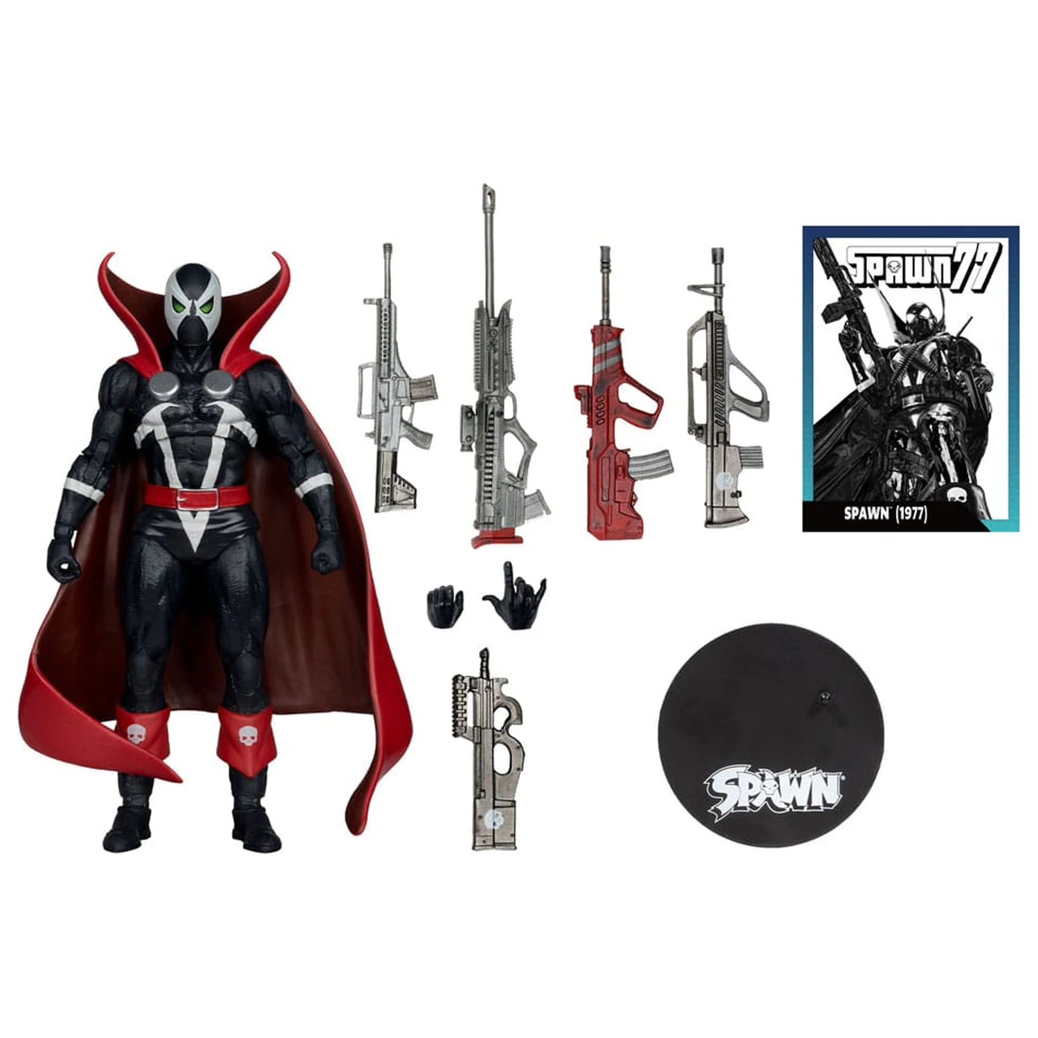 Spawn Page Punchers Figurka Akcji Spawn 1977 Red and Black (Chase) Red Platinum Edition 18 cm zdjęcie produktu