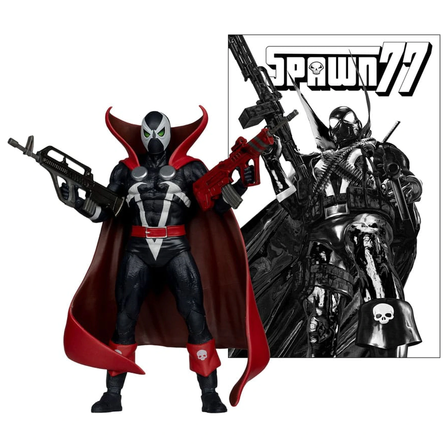 Spawn Page Punchers Figurka Akcji Spawn 1977 Red and Black (Chase) Red Platinum Edition 18 cm zdjęcie produktu