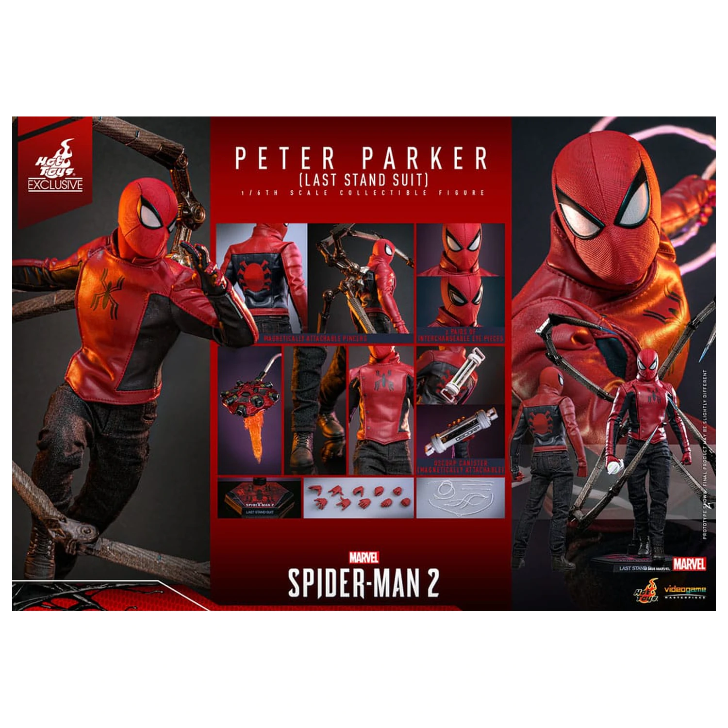 Figurka akcji Spider-Man 2 1/6 Peter Parker (Last Stand Suit) Hot Toys Exclusive 30 cm zdjęcie produktu