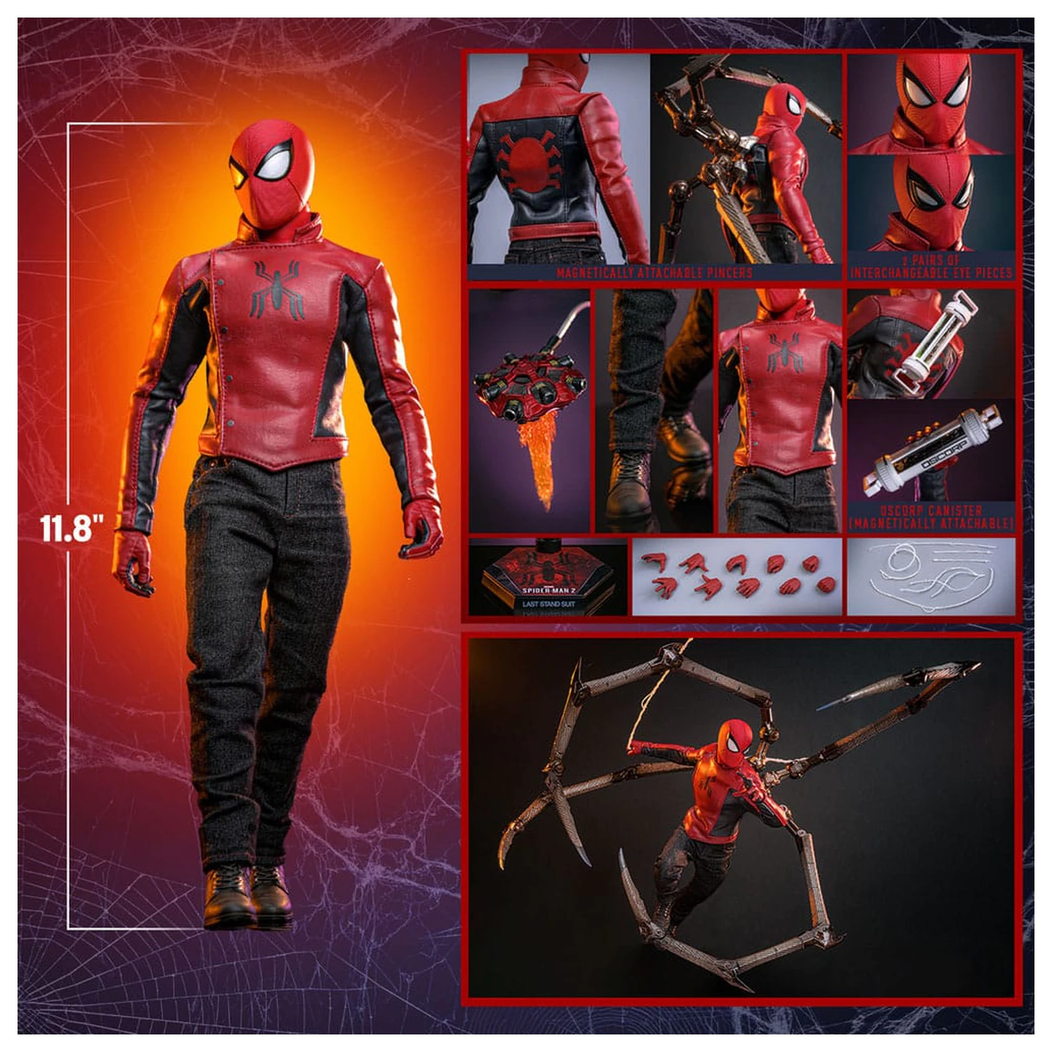 Figurka akcji Spider-Man 2 1/6 Peter Parker (Last Stand Suit) Hot Toys Exclusive 30 cm zdjęcie produktu