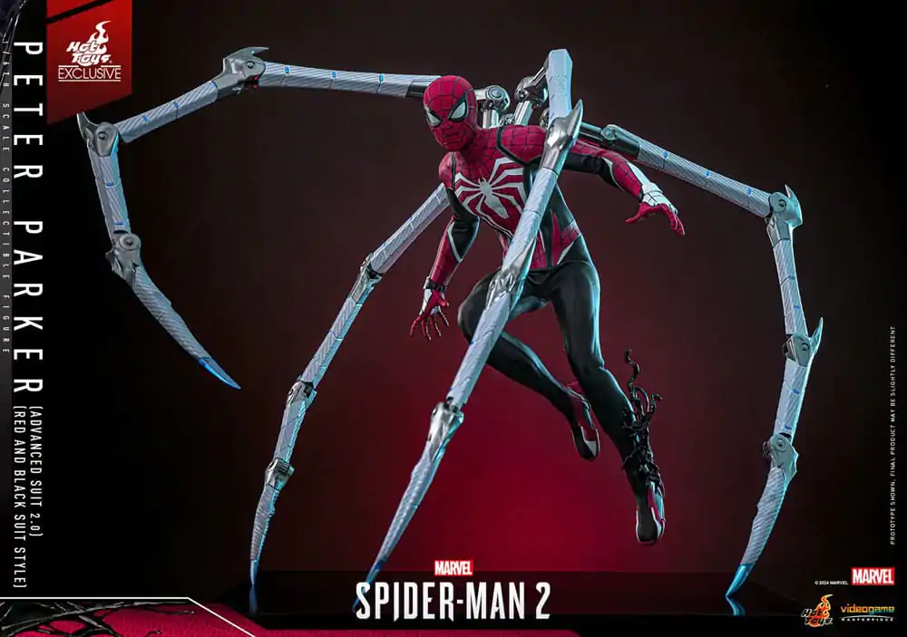 Spider-Man 2 Video Game Masterpiece Action Figure 1/6 Peter Parker (Advanced Suit 2.0) (Red and Black Suit Style) Figurka Akcji 30 cm zdjęcie produktu