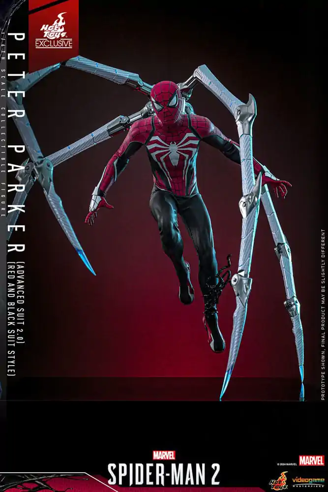 Spider-Man 2 Video Game Masterpiece Action Figure 1/6 Peter Parker (Advanced Suit 2.0) (Red and Black Suit Style) Figurka Akcji 30 cm zdjęcie produktu