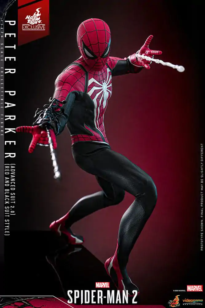Spider-Man 2 Video Game Masterpiece Action Figure 1/6 Peter Parker (Advanced Suit 2.0) (Red and Black Suit Style) Figurka Akcji 30 cm zdjęcie produktu