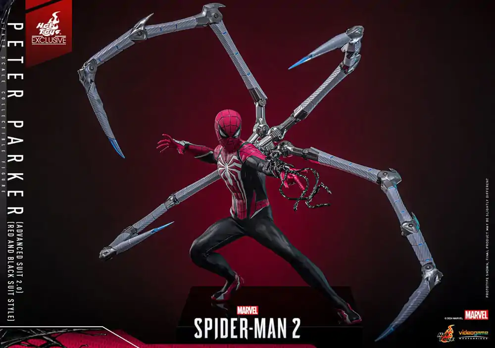 Spider-Man 2 Video Game Masterpiece Action Figure 1/6 Peter Parker (Advanced Suit 2.0) (Red and Black Suit Style) Figurka Akcji 30 cm zdjęcie produktu