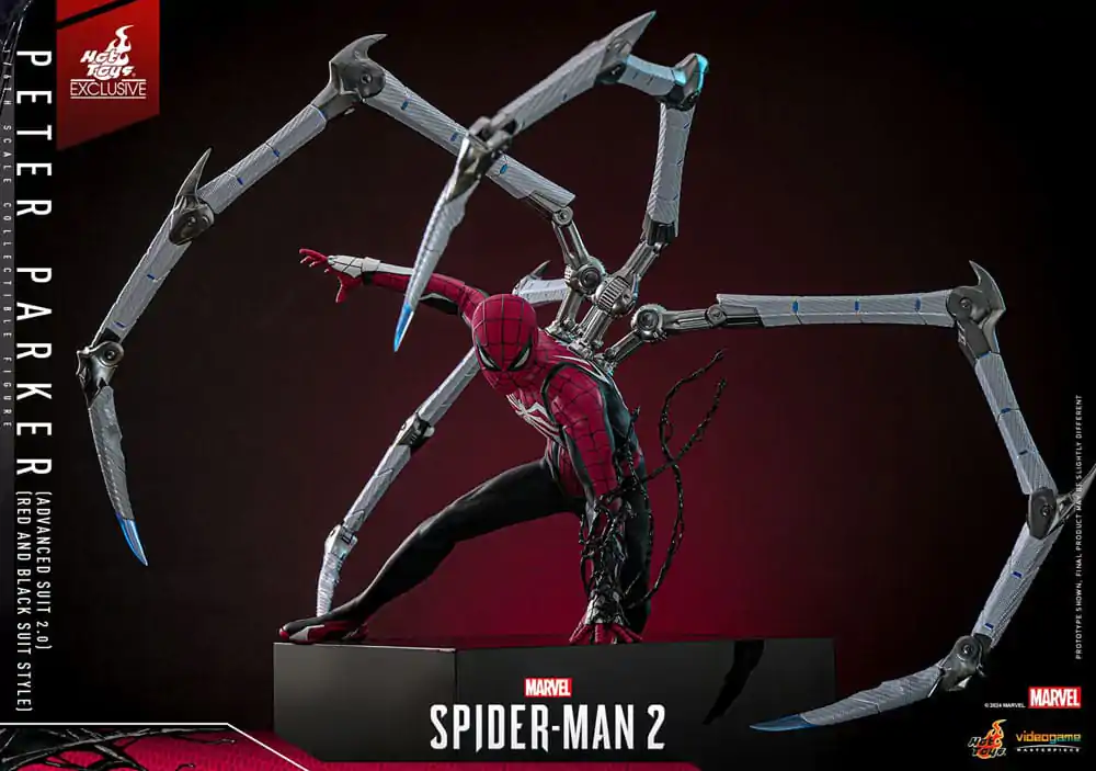 Spider-Man 2 Video Game Masterpiece Action Figure 1/6 Peter Parker (Advanced Suit 2.0) (Red and Black Suit Style) Figurka Akcji 30 cm zdjęcie produktu
