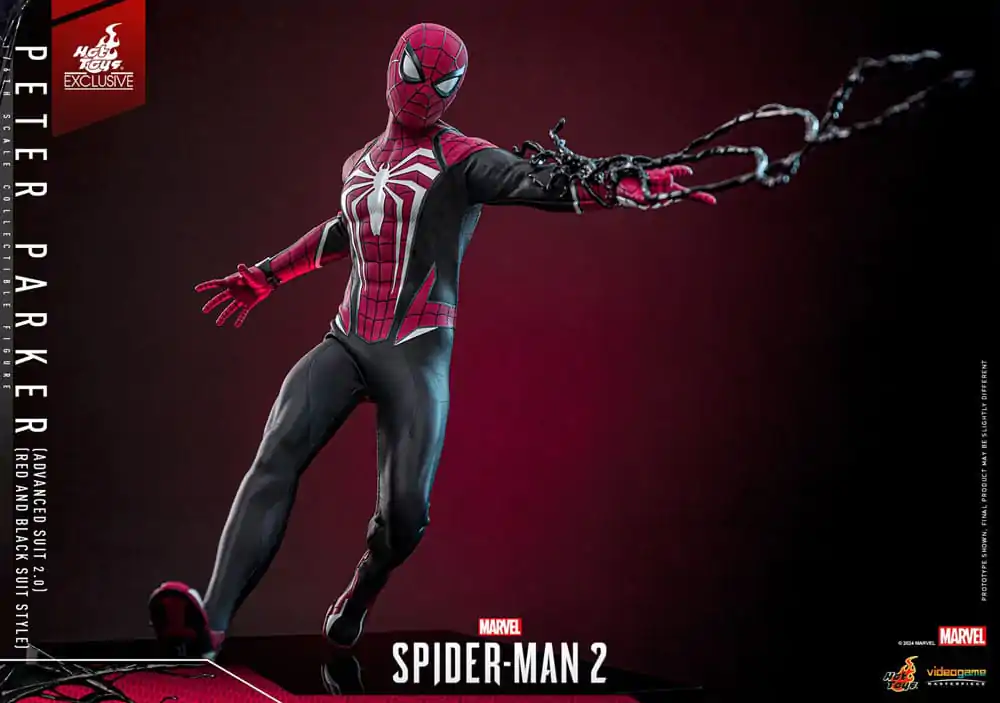 Spider-Man 2 Video Game Masterpiece Action Figure 1/6 Peter Parker (Advanced Suit 2.0) (Red and Black Suit Style) Figurka Akcji 30 cm zdjęcie produktu