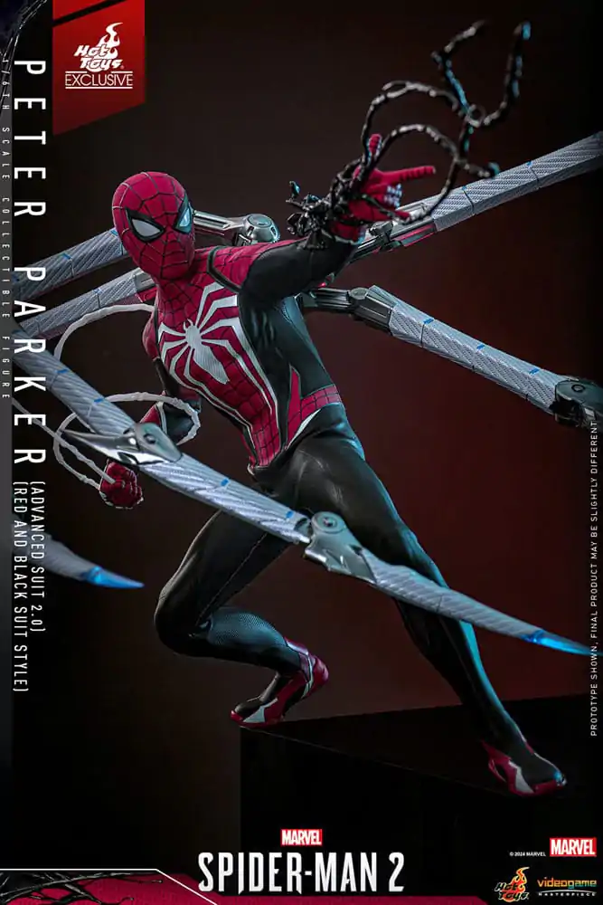 Spider-Man 2 Video Game Masterpiece Action Figure 1/6 Peter Parker (Advanced Suit 2.0) (Red and Black Suit Style) Figurka Akcji 30 cm zdjęcie produktu