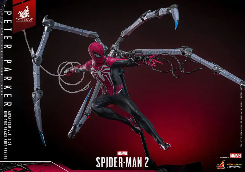Spider-Man 2 Video Game Masterpiece Action Figure 1/6 Peter Parker (Advanced Suit 2.0) (Red and Black Suit Style) Figurka Akcji 30 cm zdjęcie produktu