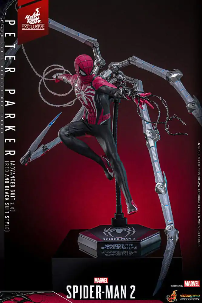 Spider-Man 2 Video Game Masterpiece Action Figure 1/6 Peter Parker (Advanced Suit 2.0) (Red and Black Suit Style) Figurka Akcji 30 cm zdjęcie produktu