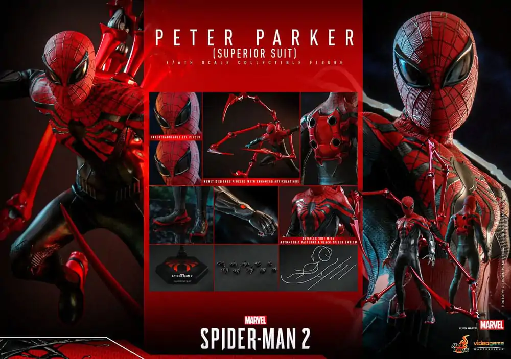 Spider-Man 2 Video Game Masterpiece Figurka Akcji 1/6 Peter Parker (Superior Suit) 30 cm zdjęcie produktu