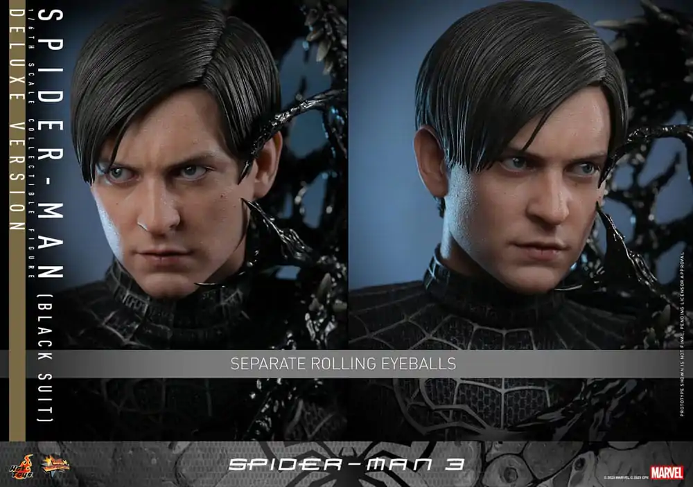 Spider-Man 3 Movie Masterpiece Figurka Akcji 1/6 Spider-Man (Black Suit) (Deluxe Version) 30 cm zdjęcie produktu