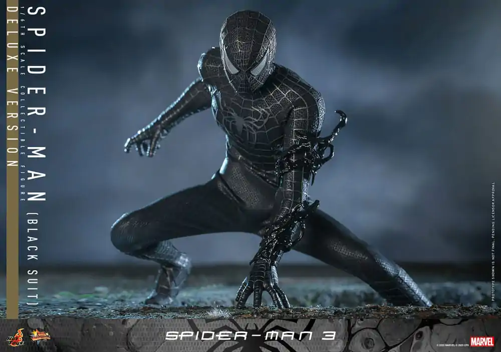 Spider-Man 3 Movie Masterpiece Figurka Akcji 1/6 Spider-Man (Black Suit) (Deluxe Version) 30 cm zdjęcie produktu