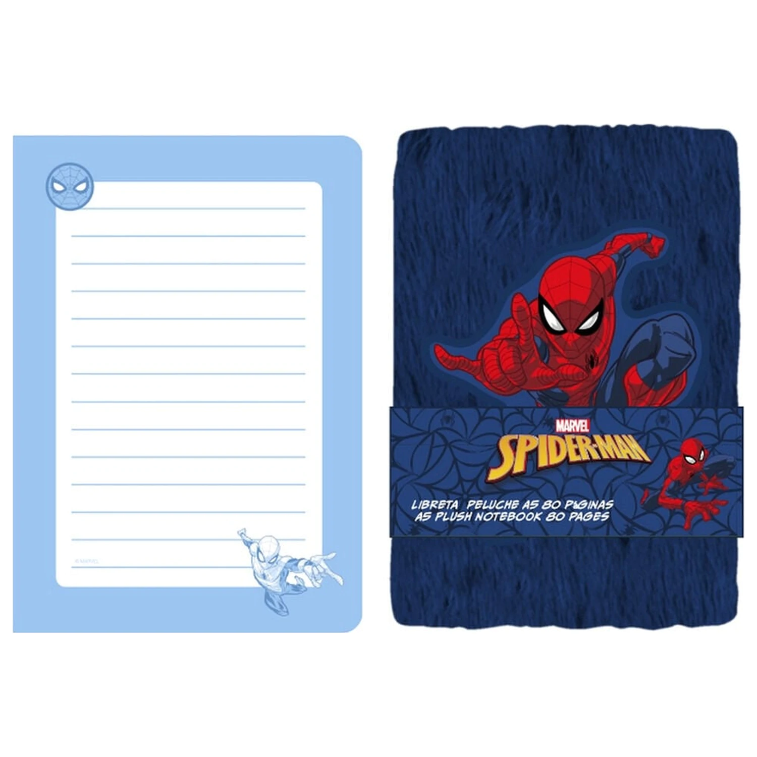 Marvel Spiderman pluszowy notes A5 zdjęcie produktu