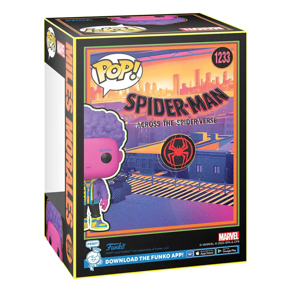 Spider-Man: Poprzez Multiwersum Funko POP! Marvel Figurka Vinyl Miles Morales(BLKLT) Exclusive Edition 9 cm zdjęcie produktu