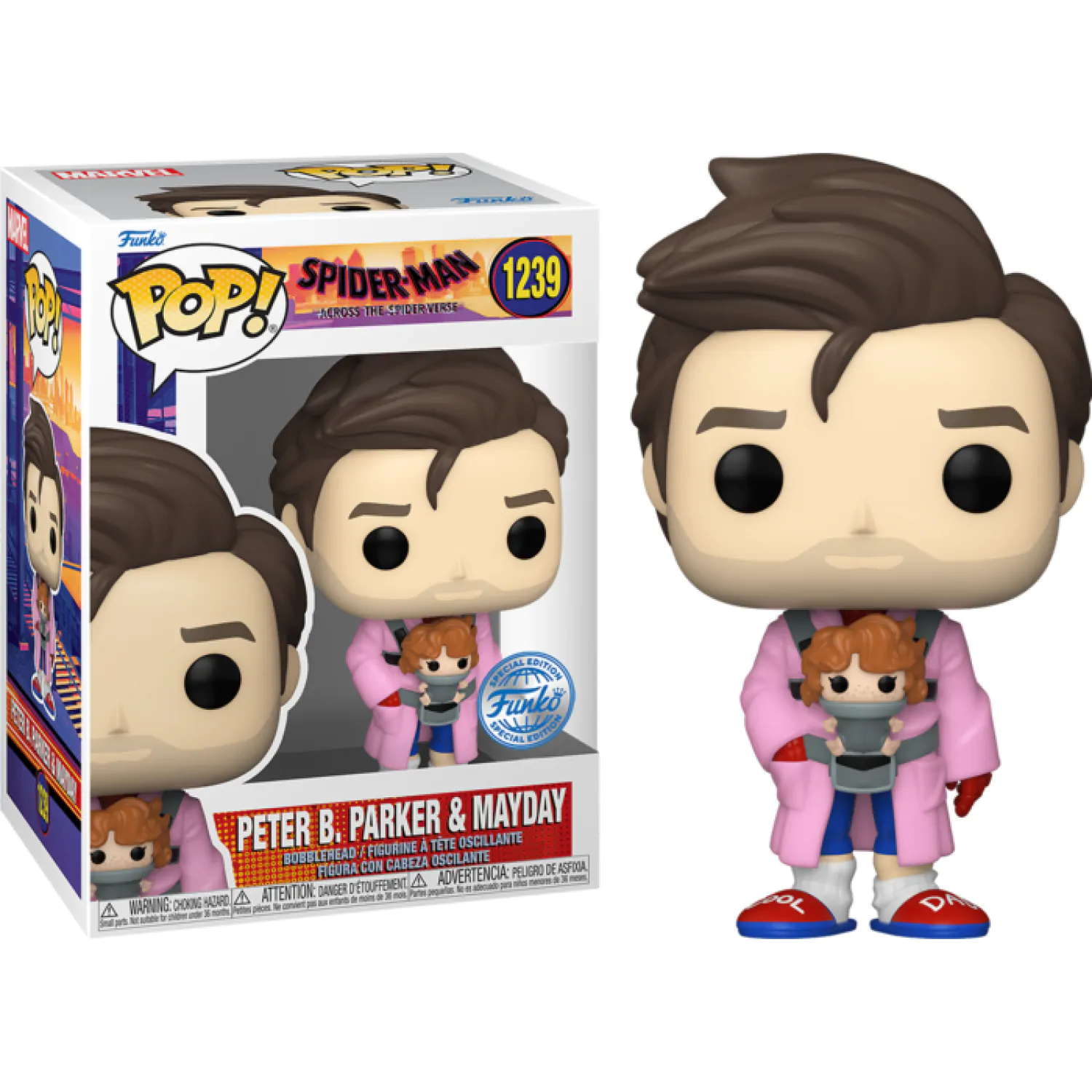 Spider-Man: Across the Spider-Verse Funko POP! Figurka winylowa Peter B. Parker & Mayday 9 cm zdjęcie produktu
