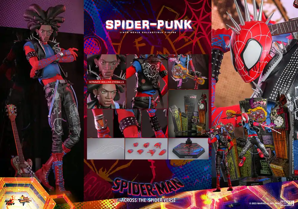 Spider-Man: Uniwersum Figurka Akcji Arcydzieło Filmowe 1/6 Spider-Punk 32 cm zdjęcie produktu