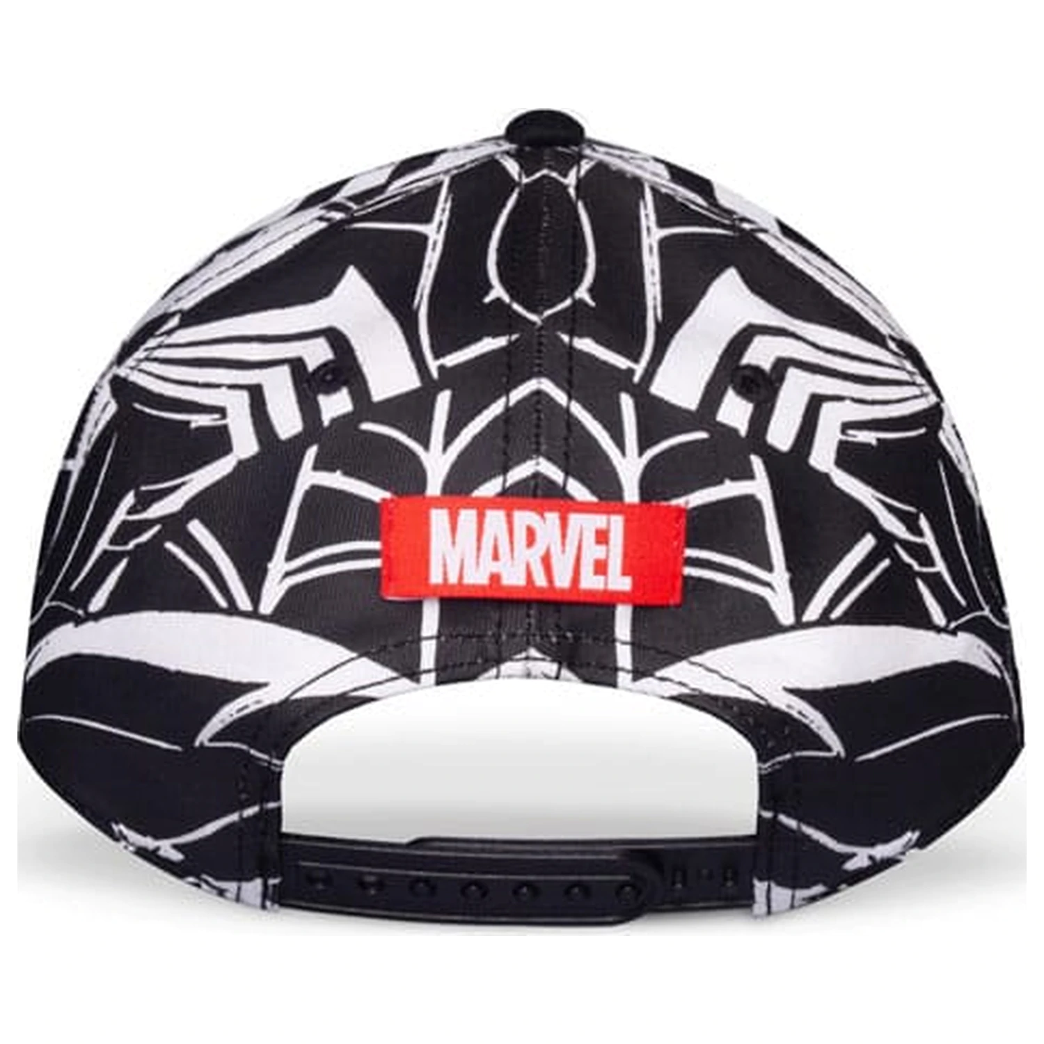 Spider-Man Baseball Czapka Czarno-Biała z Nadrukiem Na Całości zdjęcie produktu