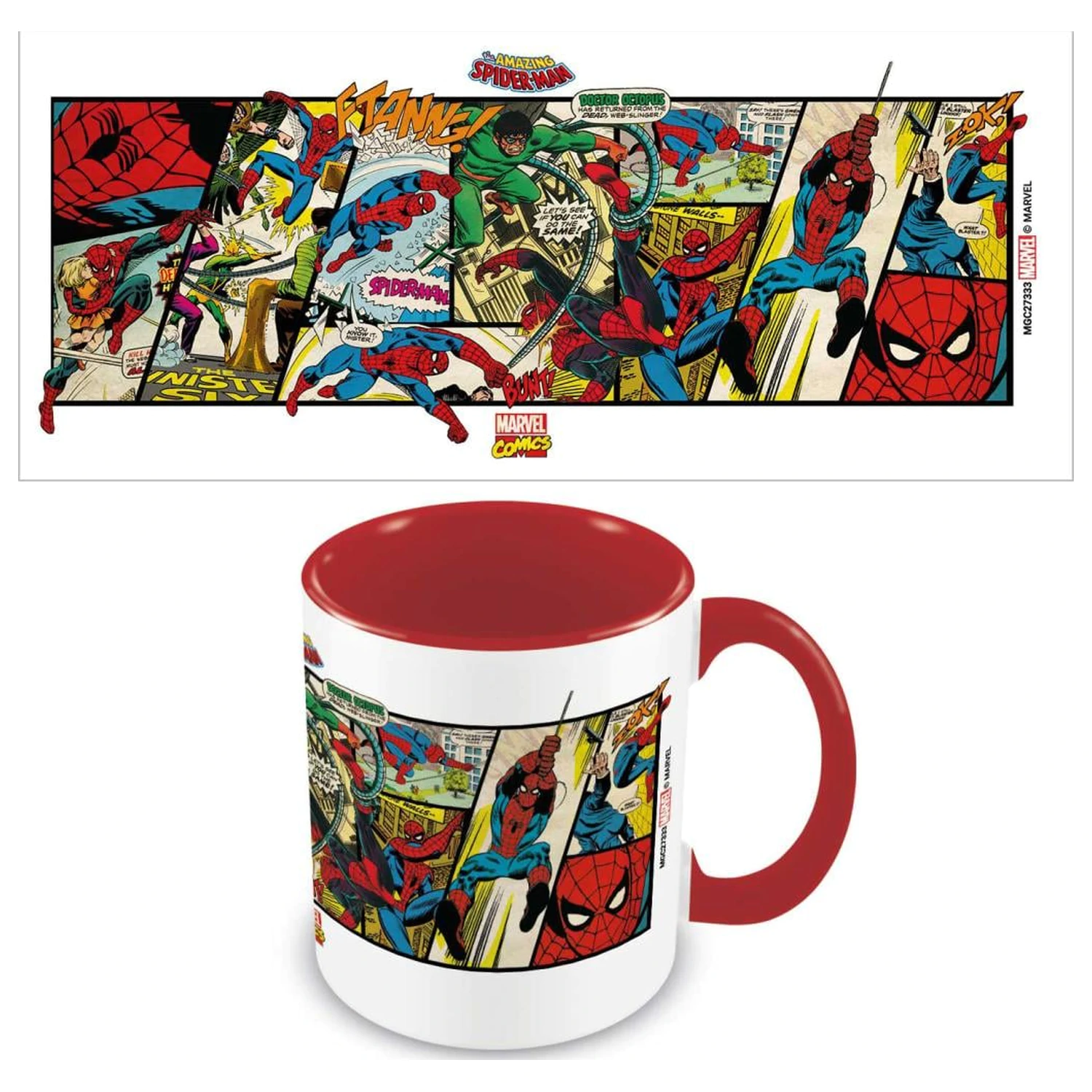 Kubek Spider-Man Comics Colored Wewnętrzny zdjęcie produktu