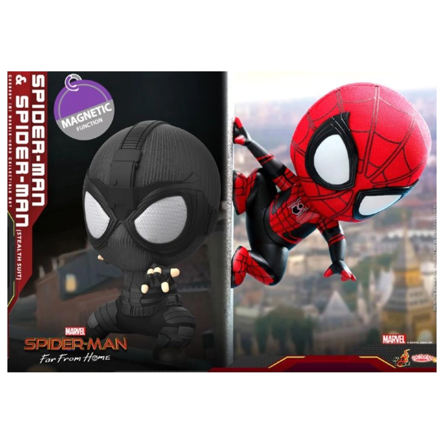 Zestaw figurek Spider-Man Cosbaby Wave 2 Spider-Man & Spider-Man Stealth Suit zdjęcie produktu