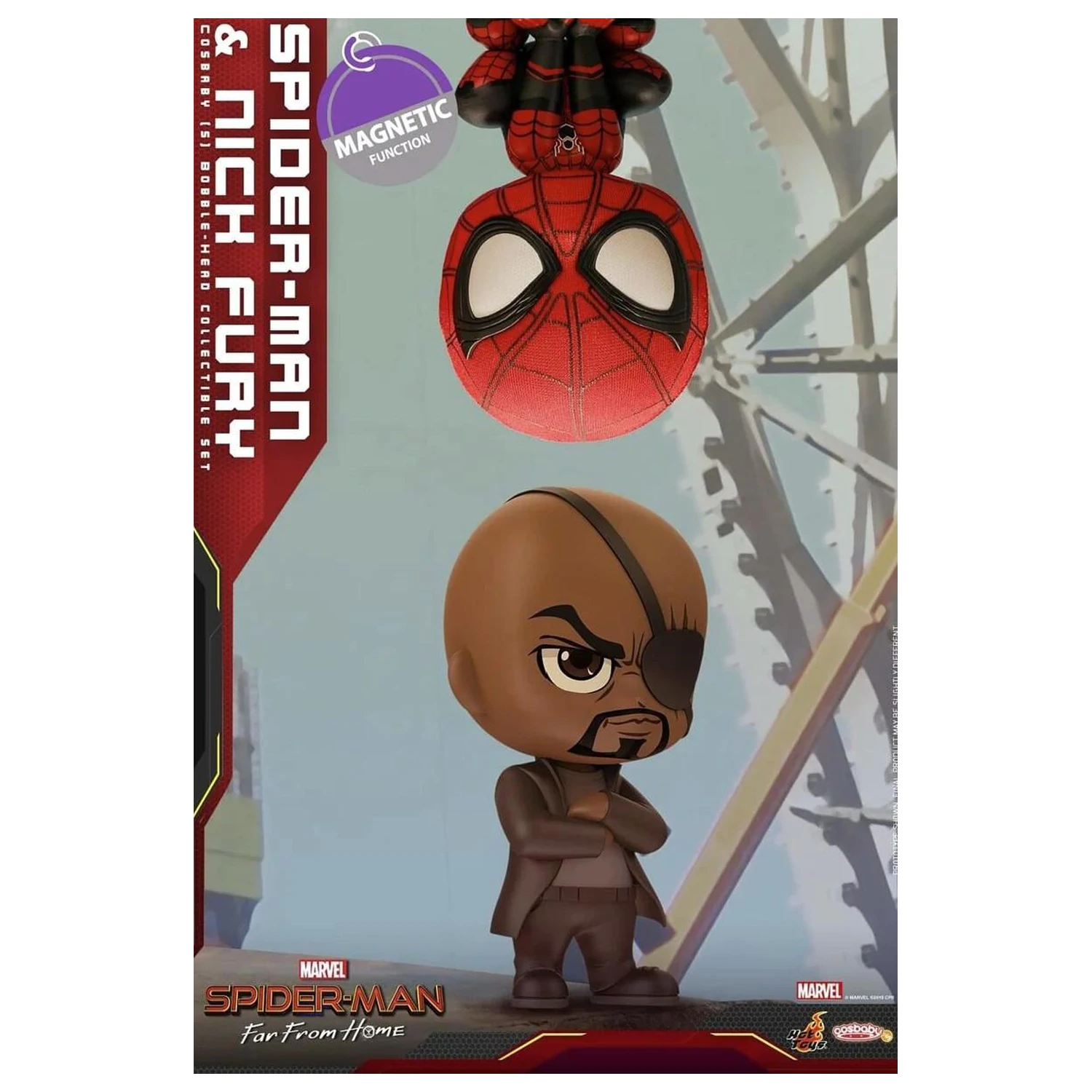 Zestaw figurek Spider-Man Cosbaby Wave 4 Spider-Man & Nick Fury zdjęcie produktu