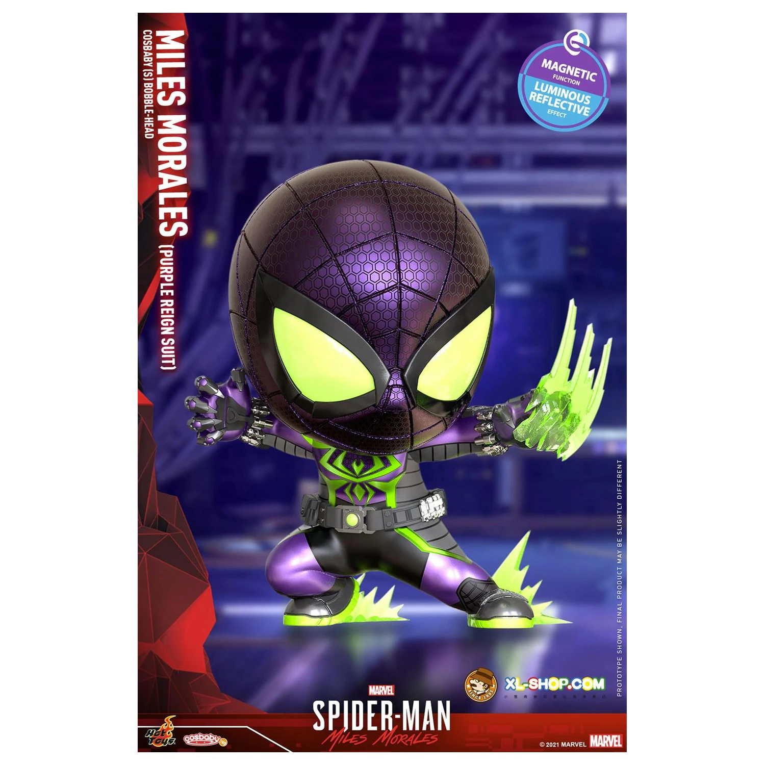 Figurka Spider-Man Cosbaby Wave 5 Miles Morales Purple Reign Suit zdjęcie produktu