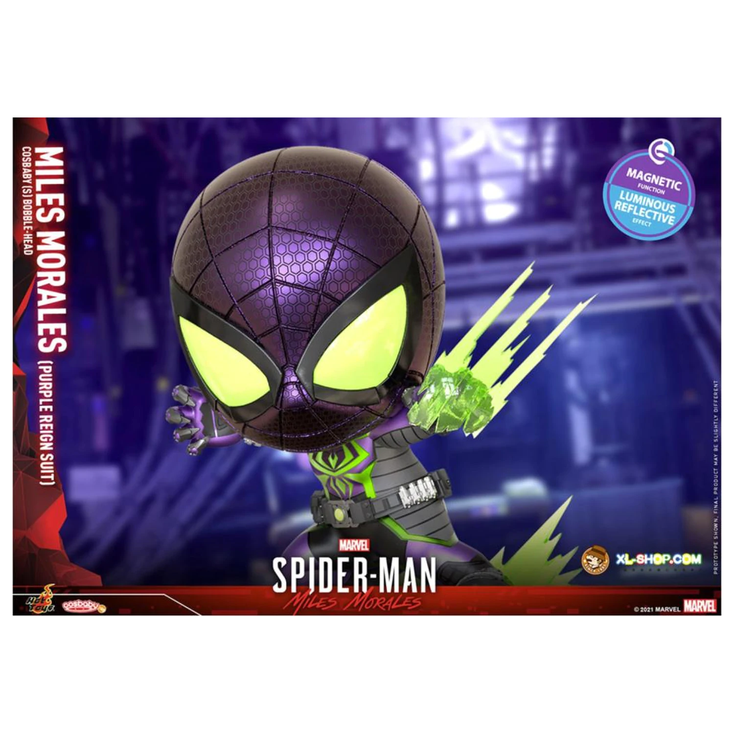 Figurka Spider-Man Cosbaby Wave 5 Miles Morales Purple Reign Suit zdjęcie produktu