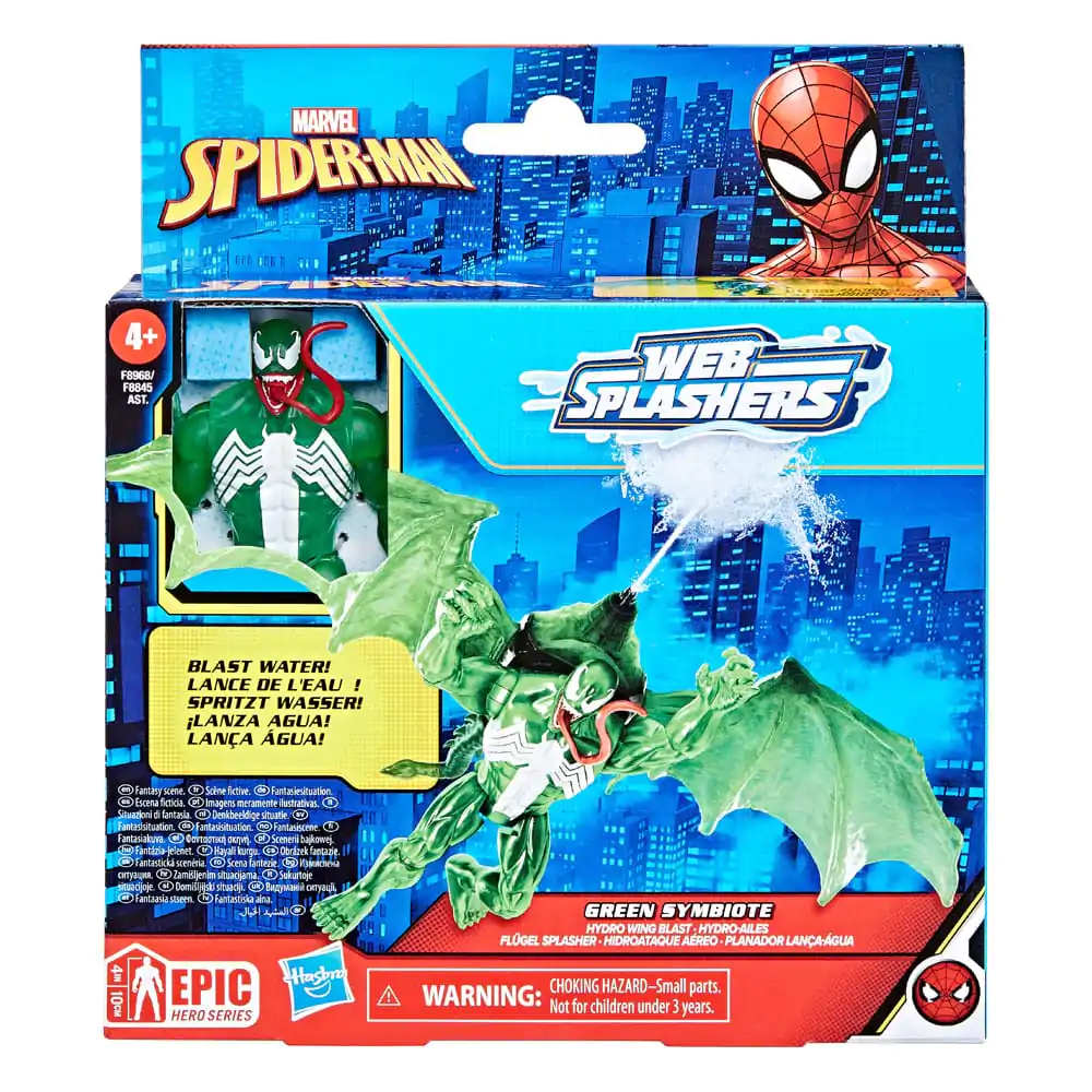 Spider-Man Epic Hero Series Web Splashers Figurka Akcji Zielony Symbiont Hydro Wing Blast 10 cm zdjęcie produktu