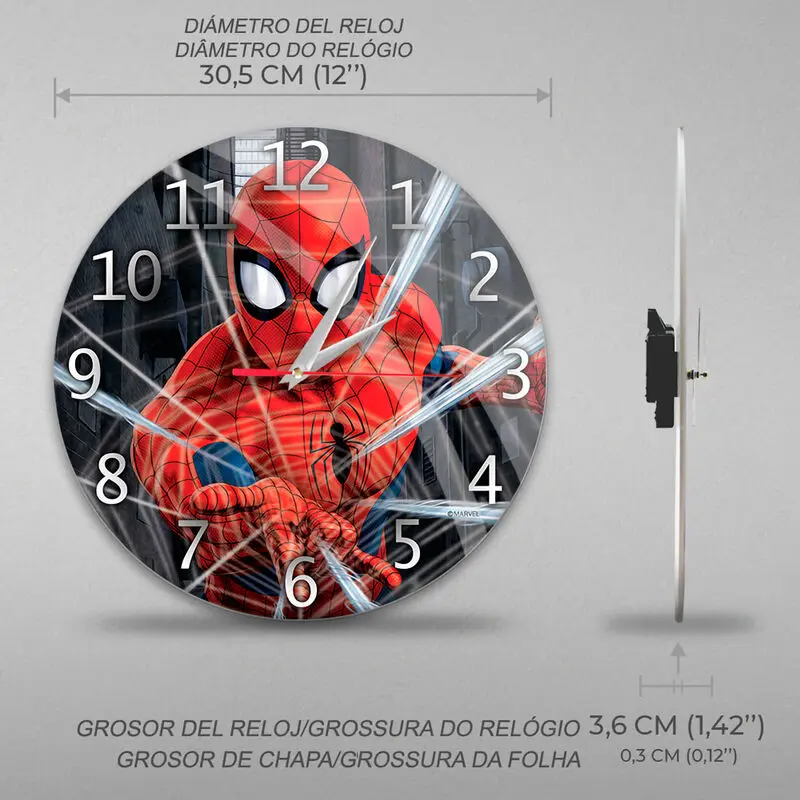 Marvel Spiderman zegar ścienny zdjęcie produktu