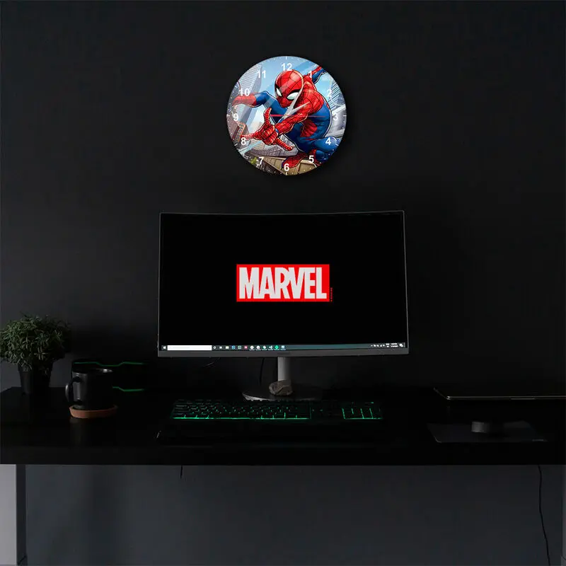 Marvel Spiderman zegar ścienny zdjęcie produktu