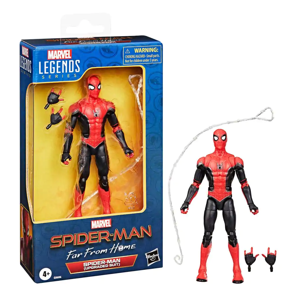 Spider-Man: Daleko od domu Marvel Legends Figurka Akcji Spider-Man (Ulepszony Strój) 15 cm zdjęcie produktu