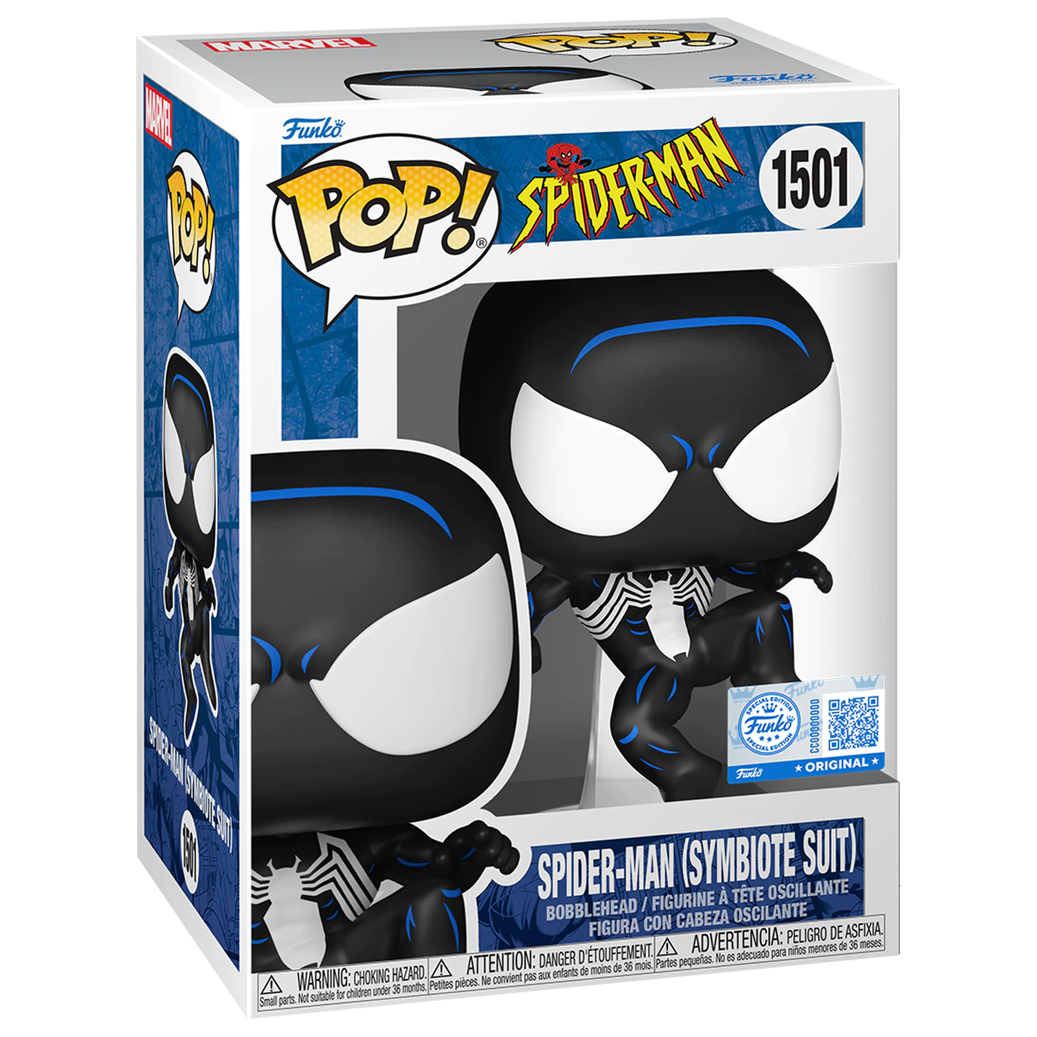 Spider-Man Funko POP! Marvel Winylowa Figurka Czarny Strój Spidey 9 cm zdjęcie produktu