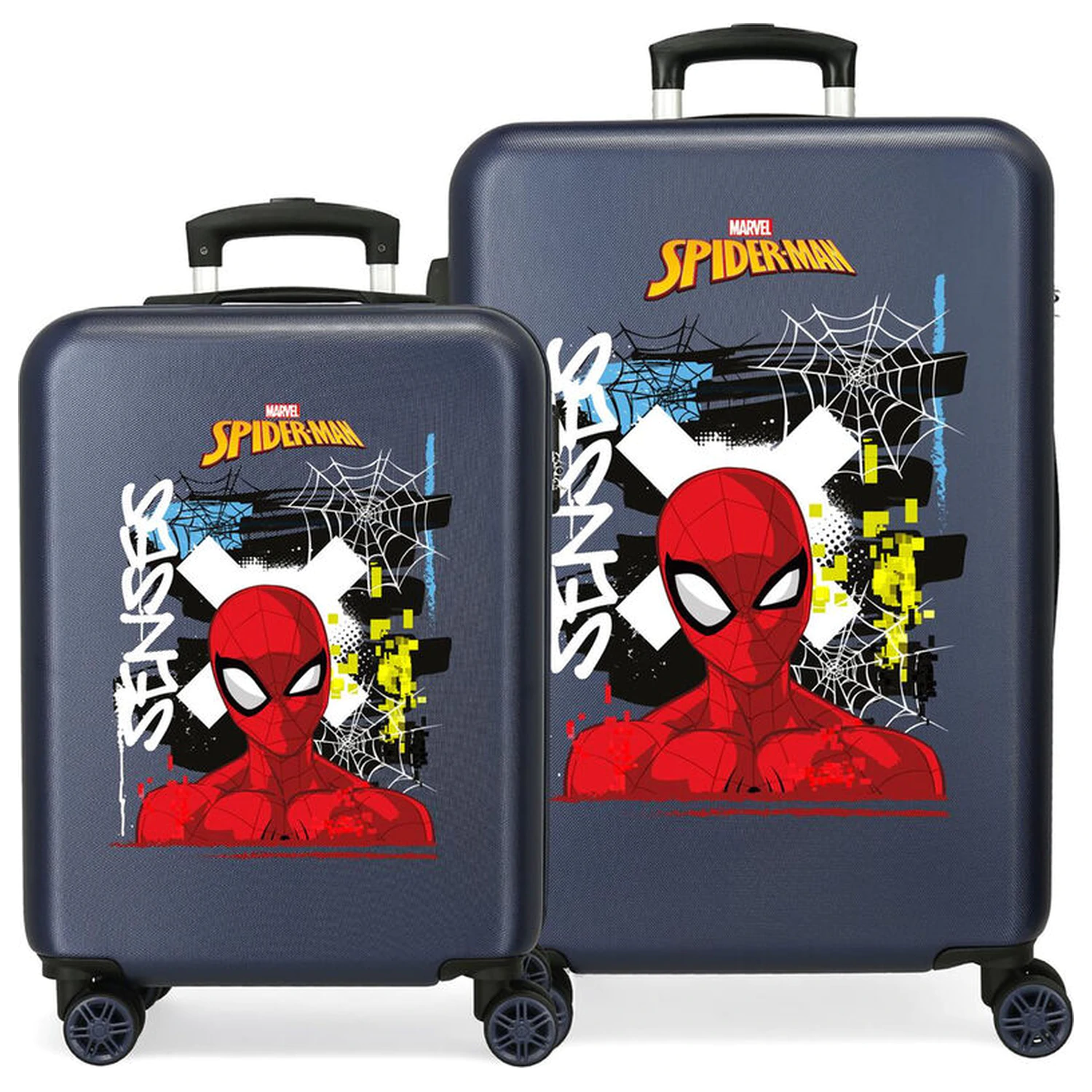 Marvel Spiderman Graffity Of Spiderman ABS dwuczęściowy zestaw walizek na kółkach 55/65cm zdjęcie produktu