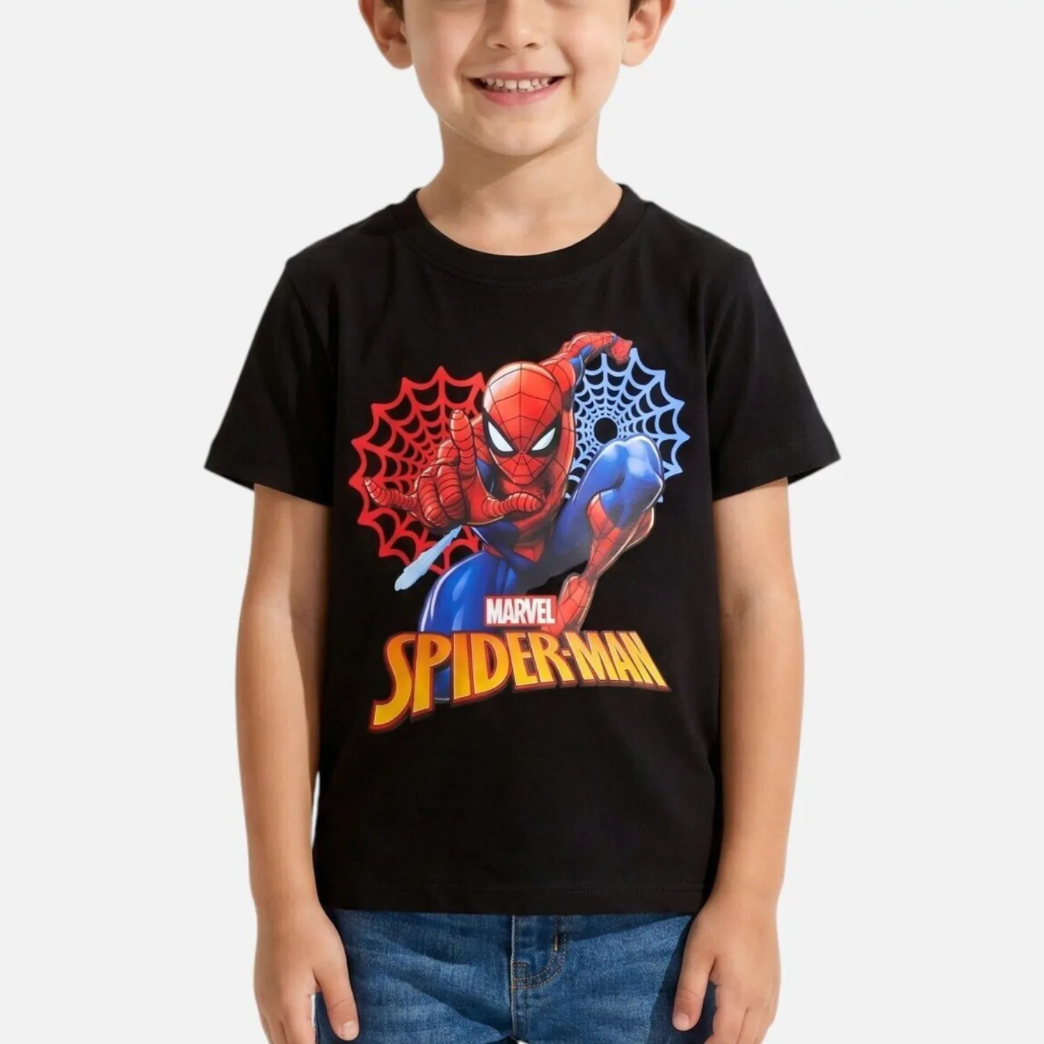 Spider-Man dziecięcy T-shirt - czarny zdjęcie produktu