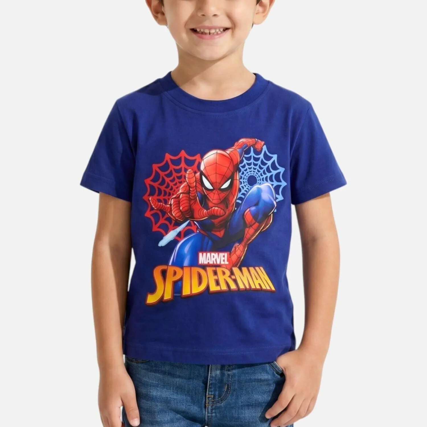 Spider-Man dziecięcy t-shirt - granatowy zdjęcie produktu