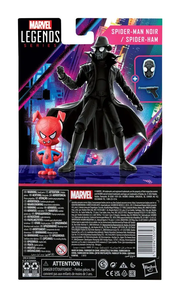 Spider-Man: Into the Spider-Verse Marvel Legends Figurki Akcji 2-Pack 2022 Spider-Man Noir & Spider-Ham 15 cm zdjęcie produktu