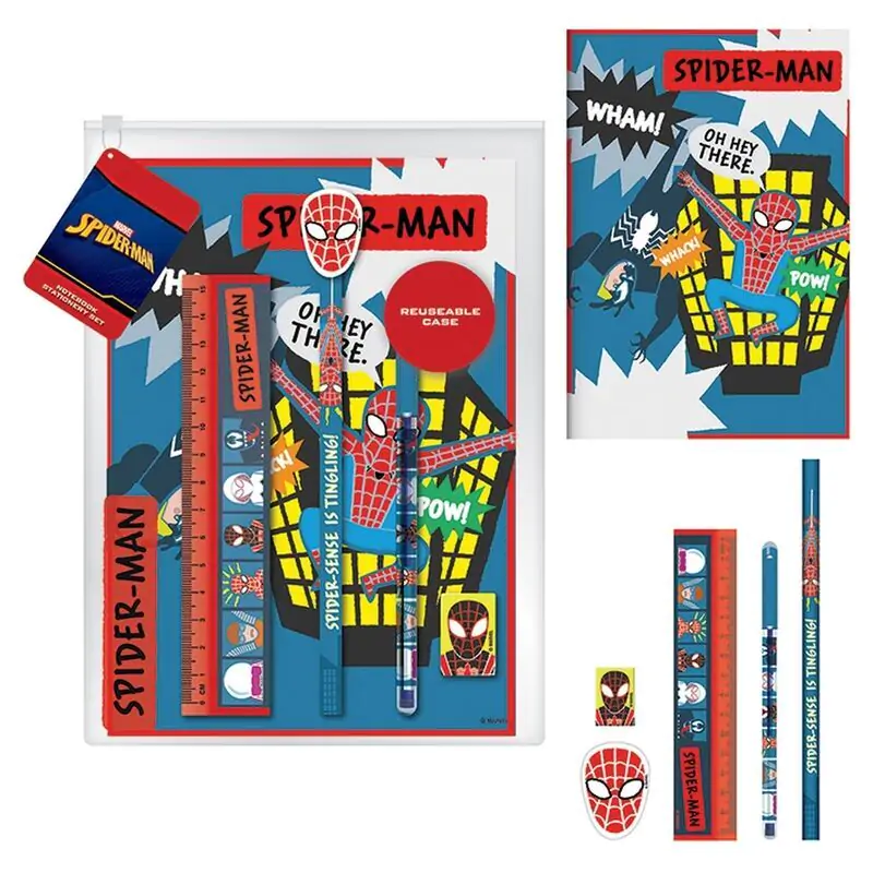 Marvel Spiderman Zestaw Artykułów Papierniczych z Notatnikiem zdjęcie produktu