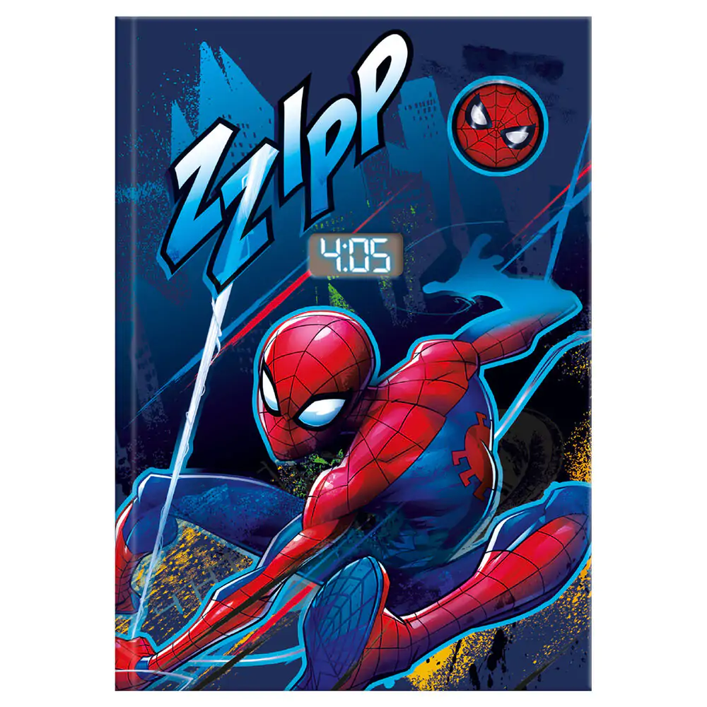 Marvel Spiderman Notebook z zegarem zdjęcie produktu