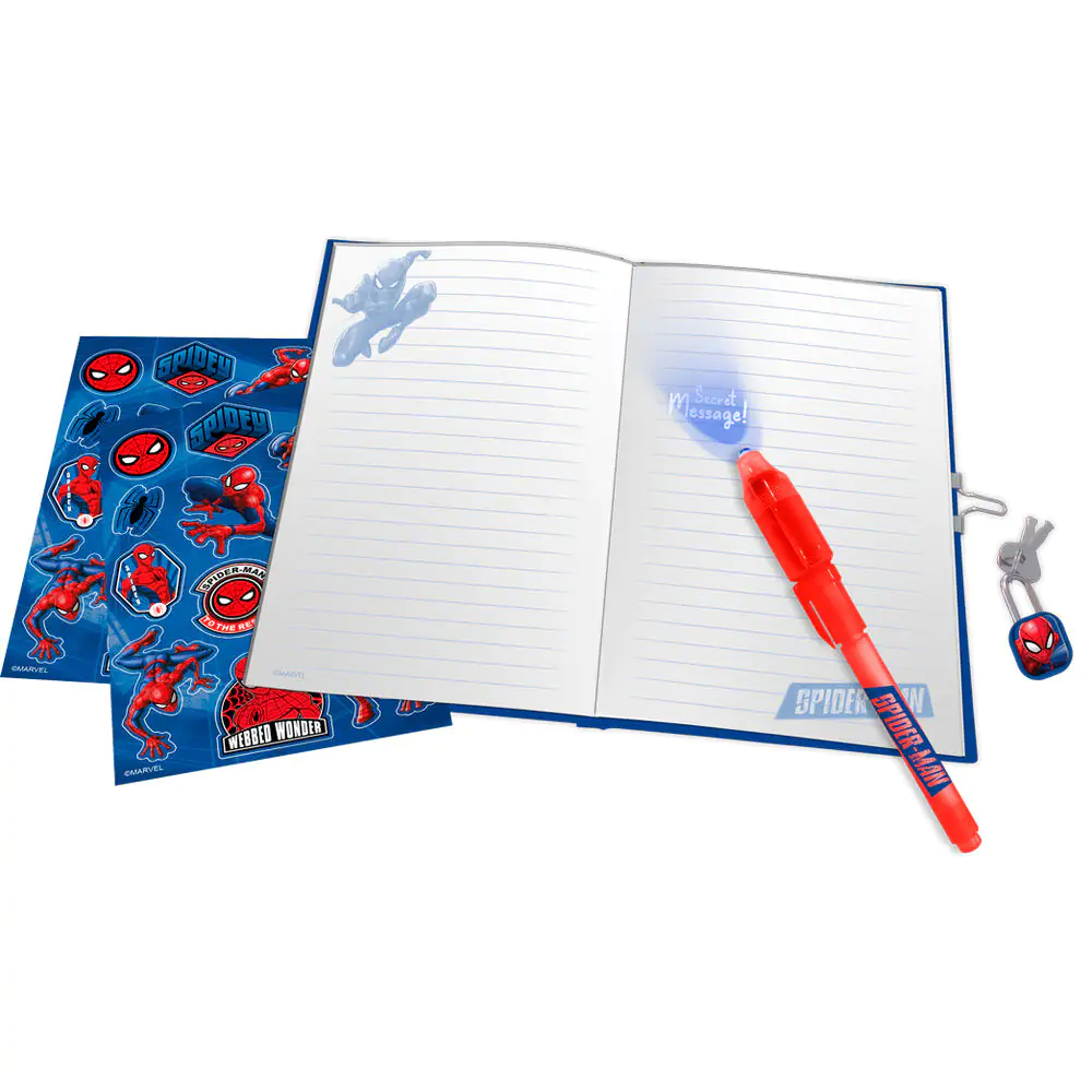 Marvel Spiderman Dziennik i Magiczny długopis zdjęcie produktu