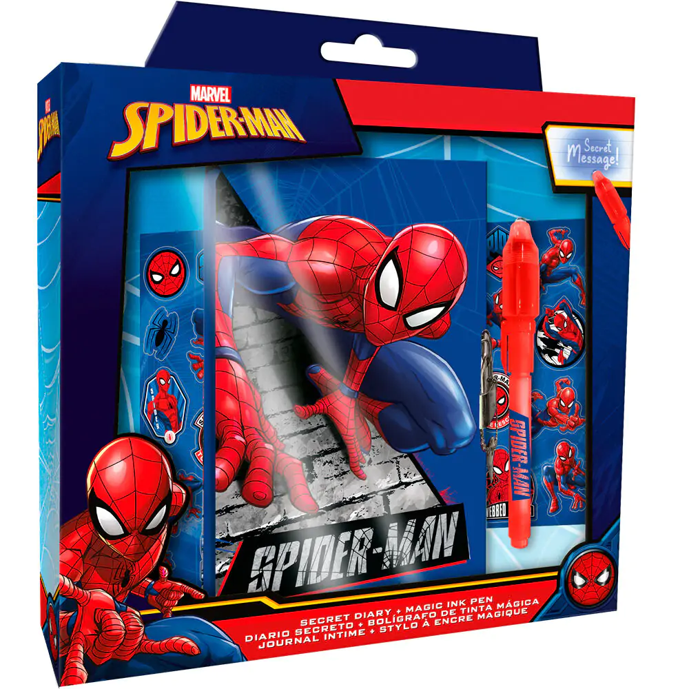 Marvel Spiderman Dziennik i Magiczny długopis zdjęcie produktu