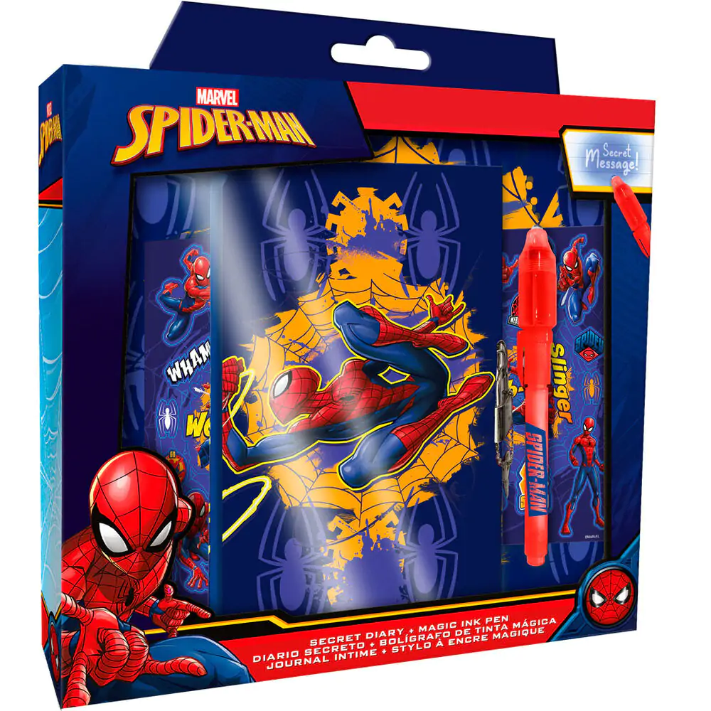 Marvel Spiderman magiczny dziennik z magicznym długopisem zdjęcie produktu