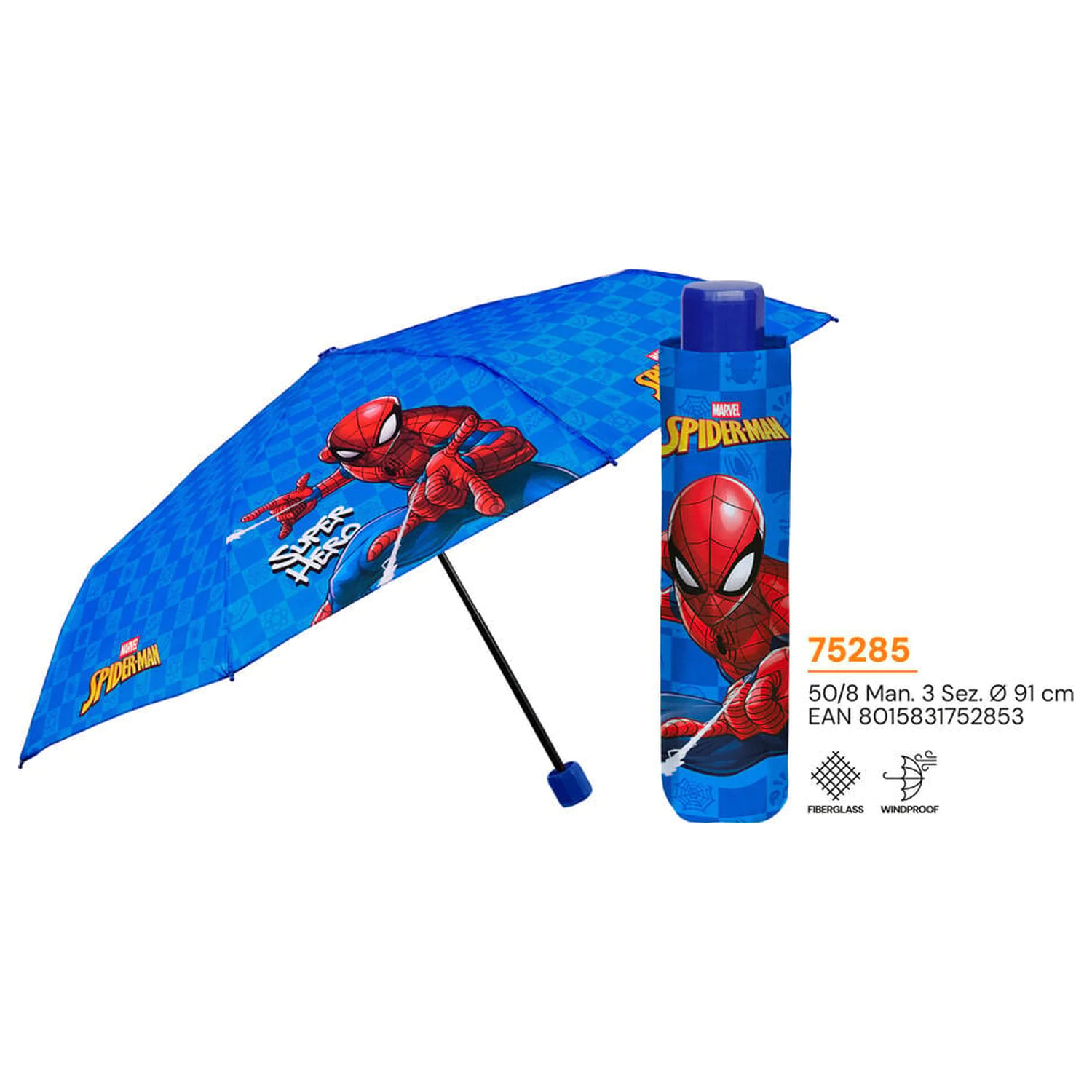 Marvel Spiderman ręczny parasol składany 50cm zdjęcie produktu