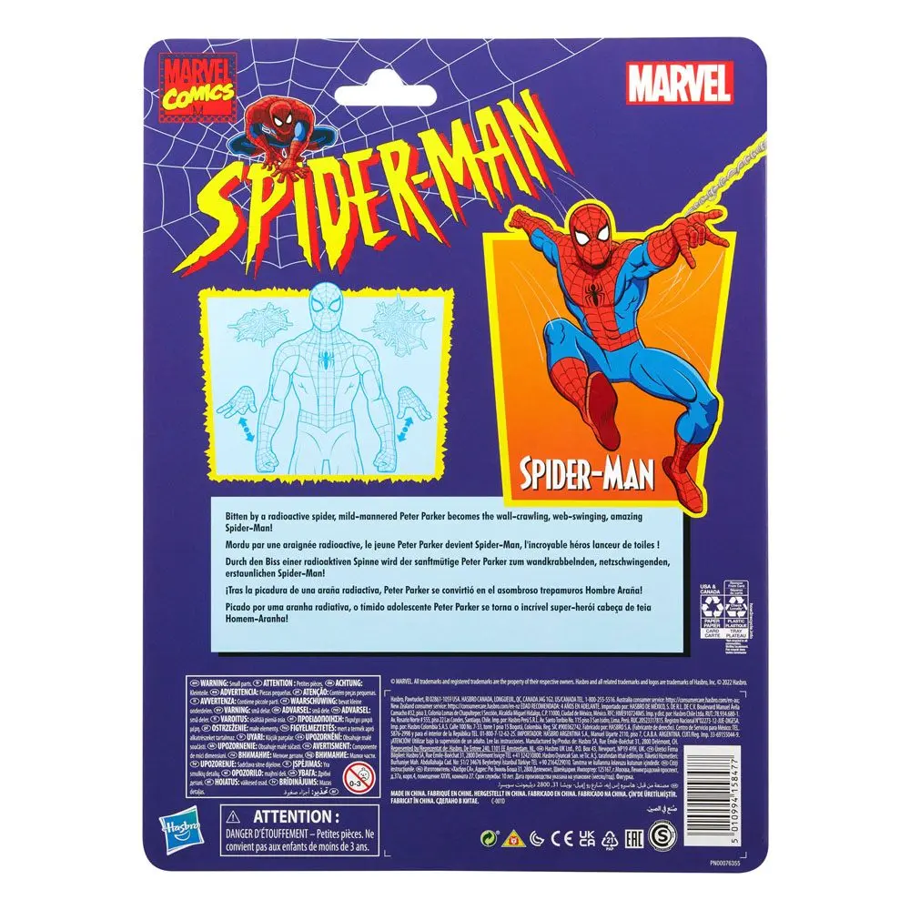 Spider-Man Marvel Legends Retro Figurka akcji Spider-Man 15 cm zdjęcie produktu