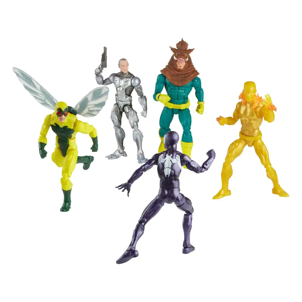 Spider-Man Marvel Legends Figurka Akcji 5-Pack Spider-Man, Silvermane, Human Fly, Molten Man, Razorback 15 cm zdjęcie produktu