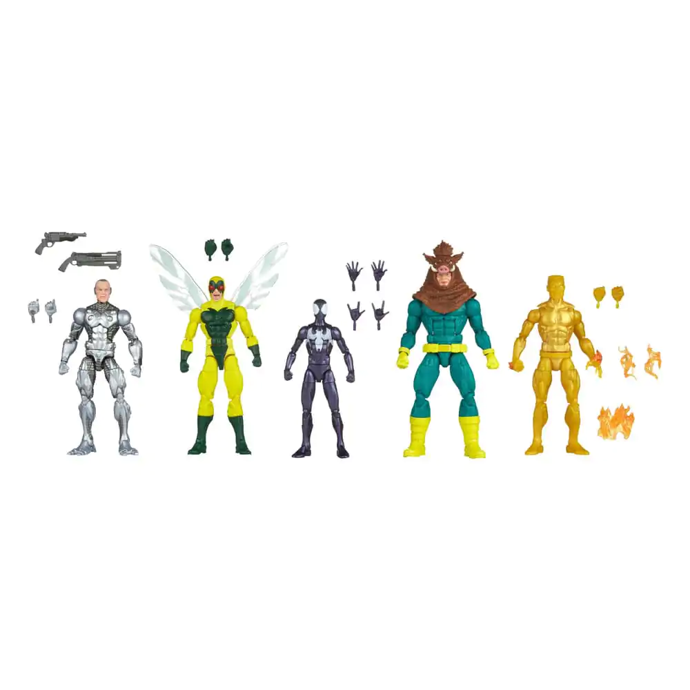 Spider-Man Marvel Legends Figurka Akcji 5-Pack Spider-Man, Silvermane, Human Fly, Molten Man, Razorback 15 cm zdjęcie produktu