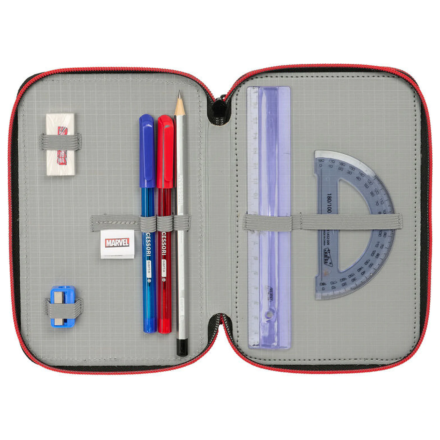 Marvel Spiderman Miles Morales potrójny piórnik 37 szt. zdjęcie produktu