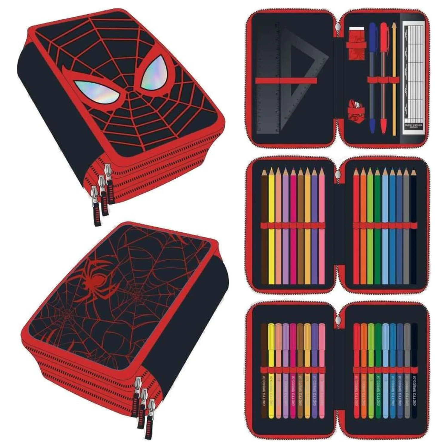 Marvel Spiderman Miles Morales potrójny piórnik zdjęcie produktu